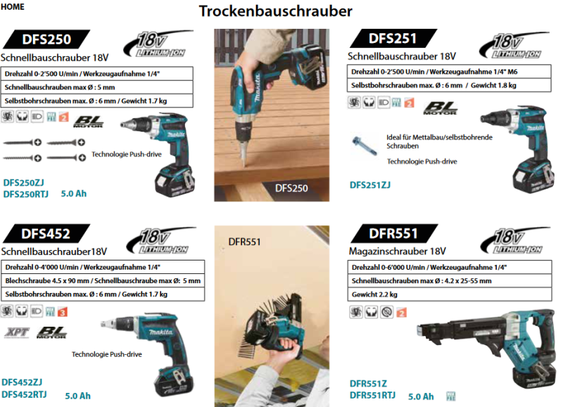 SabreCut PH2 Bits SabreCut Autofeed Makita Drywall Screwdriver Gun Bit PH2 X5 BFR550 6843 DFR550 Trockenbau Bits 5 Stück